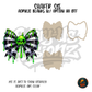 Slime Skull Center Bow shaker set acrylic blanks