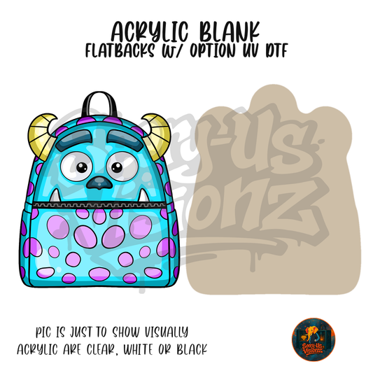 Blue Spotted Monster Pack acrylic blank, Acrylic & UV DTF Print