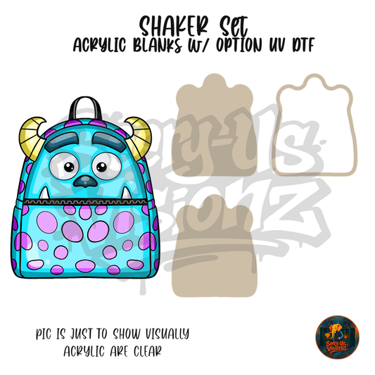 Blue Spotted Monster Pack shaker set acrylic blanks