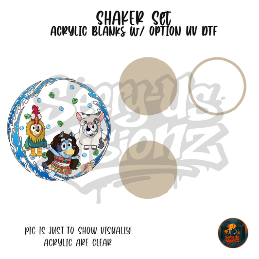 Dogs In A Wave shaker set acrylic blanks