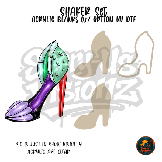 Fantasy Heel 5 shaker set acrylic blanks