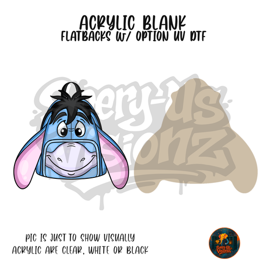 Gloomy Donkey Backpack acrylic blank, Acrylic & UV DTF Print