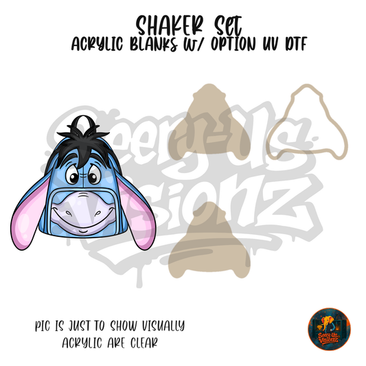 Gloomy Donkey Backpack shaker set acrylic blanks