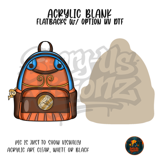 Hero Backpack acrylic blank, Acrylic & UV DTF Print