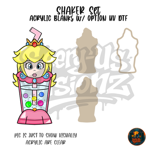 Pink Babe Drink Cup shaker set acrylic blanks