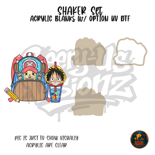 Pirate Crew Backpack shaker set acrylic blanks