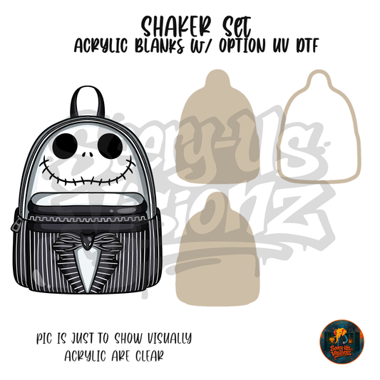 Skeleton Backpack shaker set acrylic blanks
