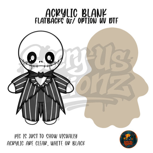 Skeleton Suit Friend acrylic blank, Acrylic & UV DTF Print