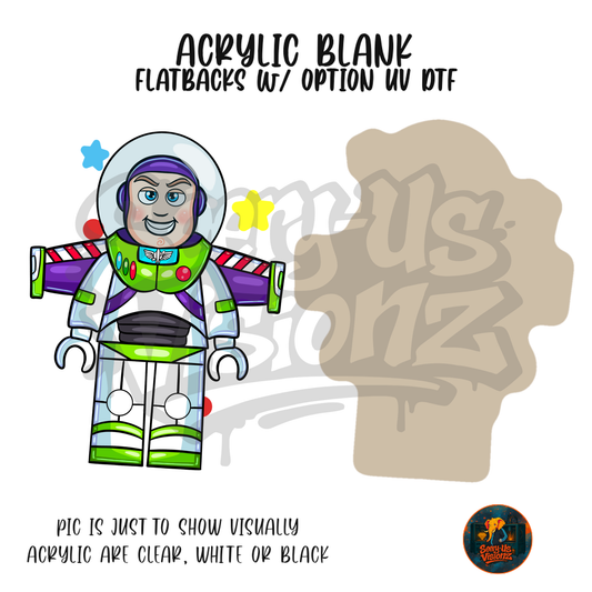 Space Ranger Hero acrylic blank, Acrylic & UV DTF Print