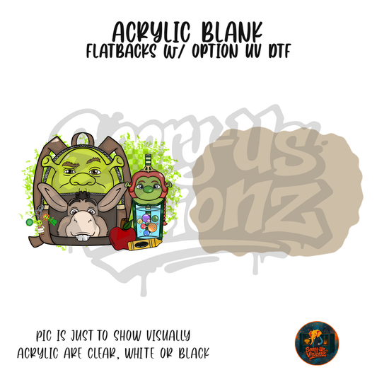 Swamp Crew Backpack acrylic blank, Acrylic & UV DTF Print