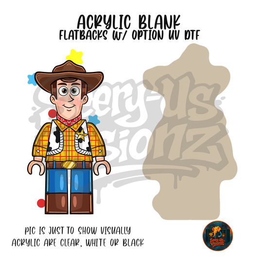 Toy Cowboy Buddy acrylic blank, Acrylic & UV DTF Print
