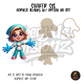Cheerful Nurse Girl shaker set acrylic blanks