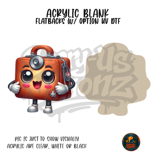 Happy First Aid Kit acrylic blank, Acrylic & UV DTF Print