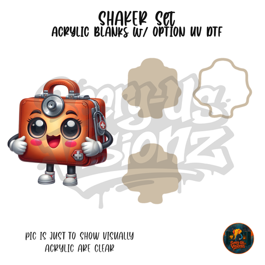 Happy First Aid Kit shaker set acrylic blanks