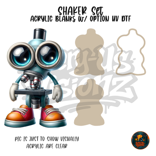 Microscope Cutie shaker set acrylic blanks