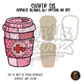Patchwork Nurse Cup shaker set acrylic blanks