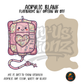 Patchwork Heart IV Bag acrylic blank, Acrylic & UV DTF Print
