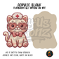 Knit Nurse Kitty acrylic blank, Acrylic & UV DTF Print