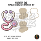 Pastel Purple Stethoscope shaker set acrylic blanks
