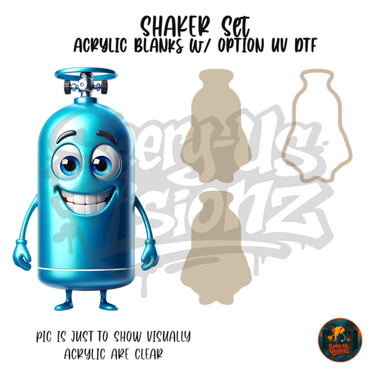 Tank shaker set acrylic blanks