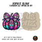 Jeweled Bow Pumpkin acrylic blank, Acrylic & UV DTF Print