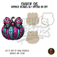 Bow Pumpkin 3 shaker set acrylic blanks