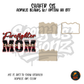 Leopard Firefighter Mom shaker set acrylic blanks