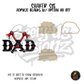 Firefighter Axe Dad shaker set acrylic blanks