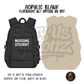 Black Nursing Student Backpack acrylic blank, Acrylic & UV DTF Print