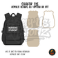 Black Nursing Student Backpack shaker set acrylic blanks