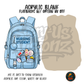 Blue Nursing Backpack Pins acrylic blank, Acrylic & UV DTF Print