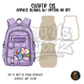 Purple Nursing Backpack Pins shaker set acrylic blanks