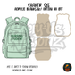 Green Nursing Student Backpack shaker set acrylic blanks