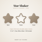 Star Acrylic Shaker: back, frame and cover layers