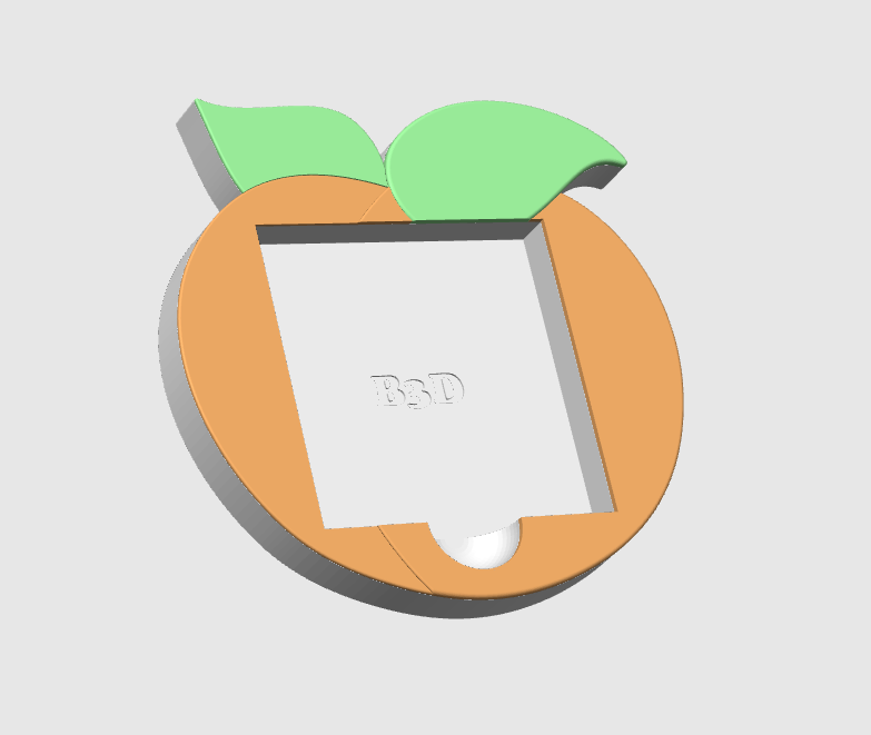 Peach - Sticky Notes Holder