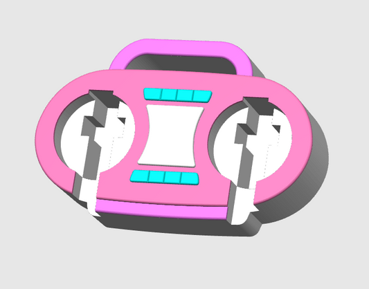 Radio Glasses - Badge Reel Holder