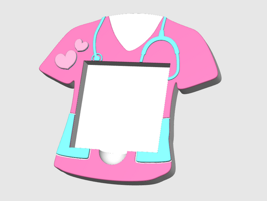 Scrub Top - Sticky Notes Holder