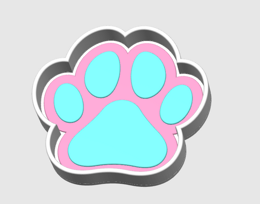 Dog Paw Trinket & Bead Tray 3D Printed