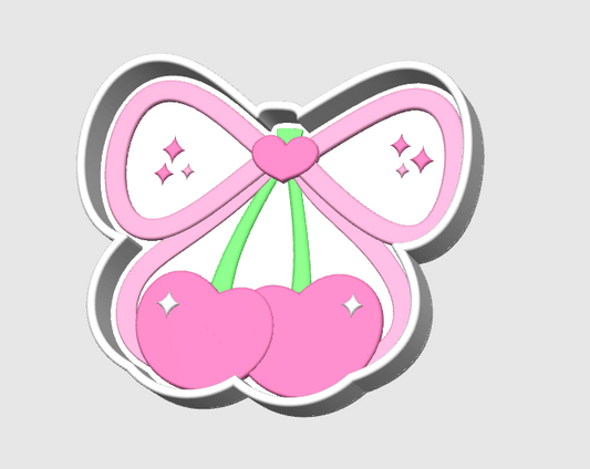 Cherry Bow Trinket & Bead Tray 3D Printed