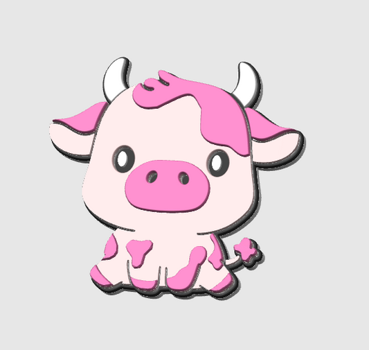 Cow - Embellishment Flatback Charm - 5 Pack