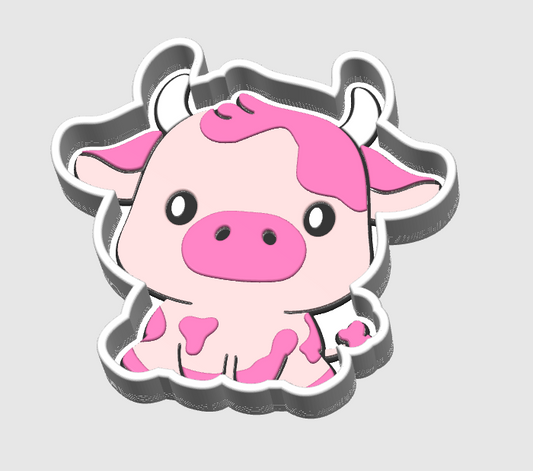 Cow Trinket & Bead Sorting Tray 3D Printed