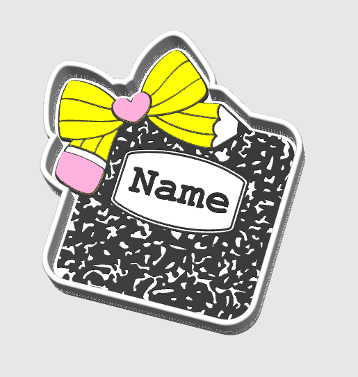 Composition Bow Trinket & Bead Tray 3D Printed