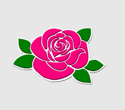 Rose - Embellishment Flatback Charm - 5 Pack