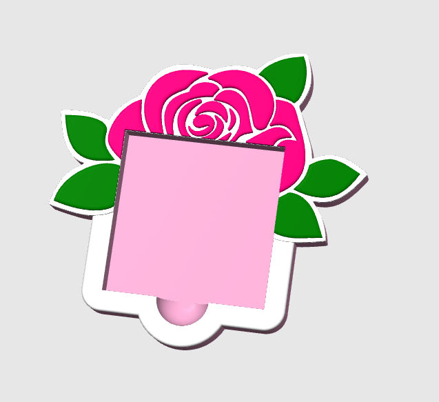 Rose - Sticky Notes Holder