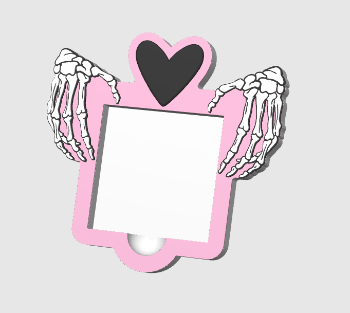 Skeleton Hands - Sticky Notes Holder Small