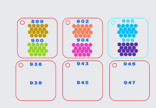 Pre-Order Folks Craft Bully Blank Acrylic Swatches