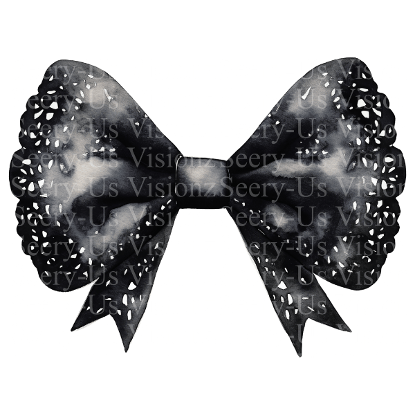 Black Bow #5  w/ ~2" Acrylic Blank