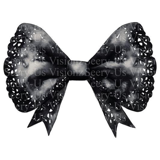 Black Bow #5  w/ ~2" Acrylic Blank