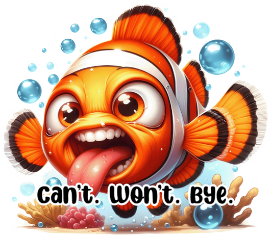 Fish- Can't Won't Bye- Custom Cut w/ Digital Download- 5 Pack
