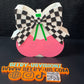 Checkered Cherry Pen Holder